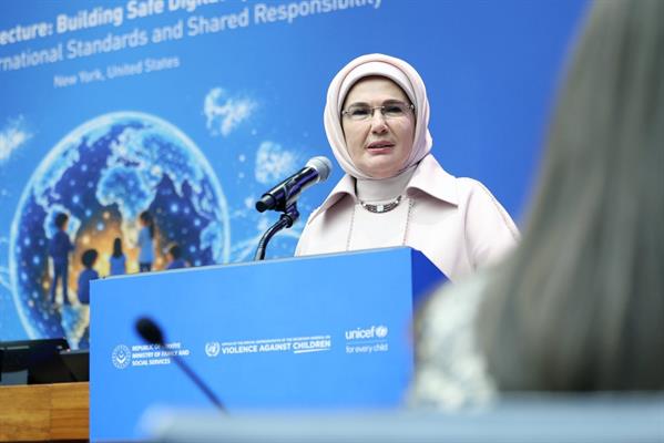 Emine Erdoğan Birleşmiş Milletler'de çocuklar için konuştu