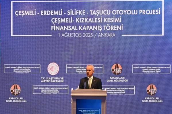 Çeşmeli - Kızkalesi Otoyolu'nda sona doğru, yol 18 dakikaya düşüyor